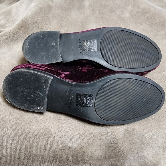 Aldo Caveny Velvet Loafers Embroidered Bee Slip On Flats Women's Size 6.5 - Picture 11 of 12